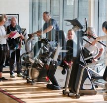 Patients exercising in Kokoda gym